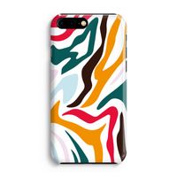 Colored Zebra: Volledig Geprint iPhone 7 Plus Hoesje