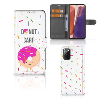 Samsung Galaxy Note 20 Book Cover Donut Roze