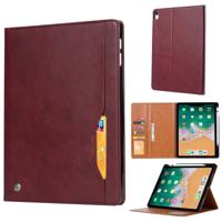 Knead huidtextuur horizontale Flip lederen case voor iPad Pro 11 inch 2018 met foto frame & houder & kaartsleuven & portemonnee & pen sleuf (wijn roo