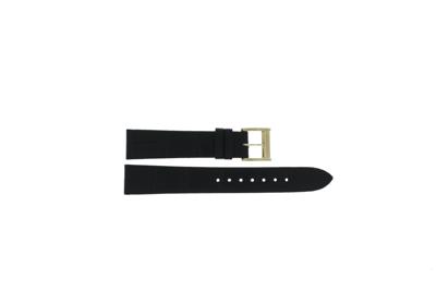 Horlogeband Seiko Premier / 7N89-0AY0 / SXB432P1 / L0G1011K0 Leder Zwart 16mm