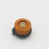 2 stks Outdoor Camping wandelen kachel brander adapter Split type oven Converter connector auto-off Gascartridge tank cilinder adapter (oranje)