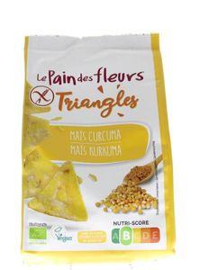 Pain Des Fleurs Triangles mais curcuma bio (50 gr)