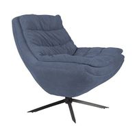 Dutchbone Vince fauteuil blauw - thumbnail