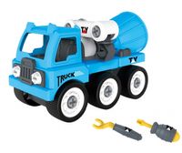 Luna brandweerauto met gereedschap 35 x 19 x 13 cm blauw - thumbnail