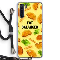 Eat Balanced: Oppo A91 Transparant Hoesje met koord