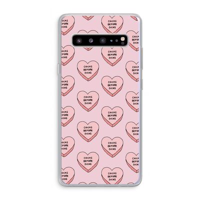 Chicks before dicks: Samsung Galaxy S10 5G Transparant Hoesje