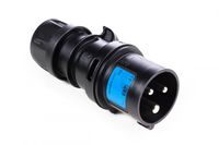 CEE Contactstop 32A 250V 3-polig IP44 Keraf Zwart