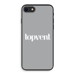 Topvent Grijs Wit: iPhone SE 2020 Biologisch afbreekbaar hoesje
