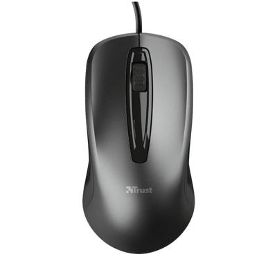 Trust Carve Bekabelde optische muis Muis Zwart