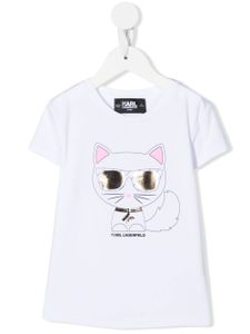 Karl Lagerfeld Kids t-shirt à logo - Blanc