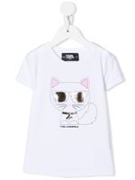 Karl Lagerfeld Kids t-shirt à logo - Blanc