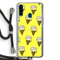 Isjes: Samsung Galaxy A20s Transparant Hoesje met koord