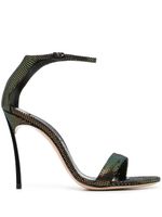 Casadei sandales Blade Aurora Boreale 112 mm - Noir