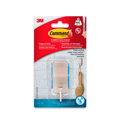 Handdoekrail 3M 25 X 66 X 25 MM Zilverkleurig Nikkel (1 Stuks) Handdoekrail 3M 25 X 66 X 25 MM Zilverkleurig Nikkel (1 Stuks)