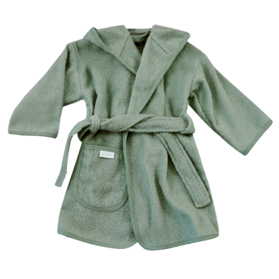 Badjas met naam - Stone Green - 1 - 2 jaar