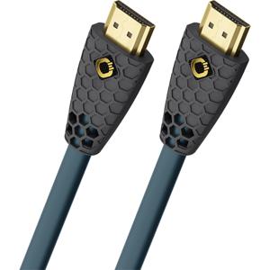 Oehlbach D1C92603 HDMI-kabel HDMI Aansluitkabel HDMI-A-stekker, HDMI-A-stekker 3.00 m Petrol-blauw, Antraciet