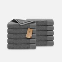 Walra Remade Cotton Handdoeken 60 x 110 cm - 550 gr/m² - Grey - 10 stuks