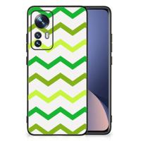 Xiaomi 12 | 12X Back Case Zigzag Groen