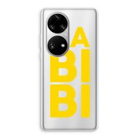 Habibi Blue: Huawei P50 Pro Transparant Hoesje