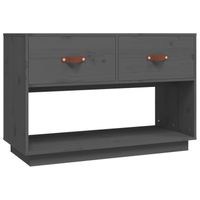 vidaXL Tv-meubel 90x40x60 cm massief grenenhout grijs