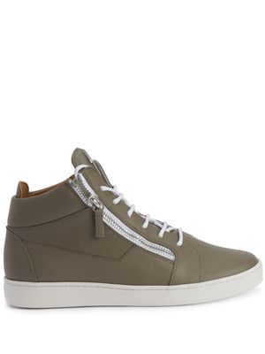 Giuseppe Zanotti baskets montantes Frankie en cuir - Vert