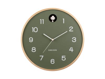 Wandklok Natuurlijke Koekoek - Jungle Groen - Ø31,5cm