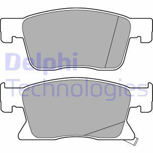 Remblokkenset, schijfrem DELPHI, u.a. für Opel, Vauxhall