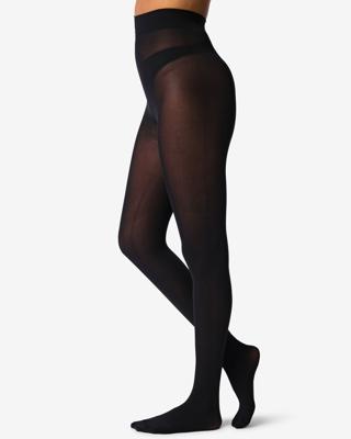 HEMA Dames thermo maillot 15denier zwart (zwart)