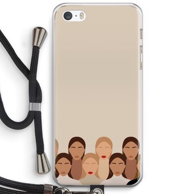 Girls girls girls: iPhone 5 / 5S / SE Transparant Hoesje met koord