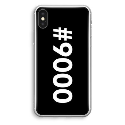 #9000: iPhone X Transparant Hoesje