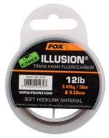 Fox Illusion Soft Hooklink Trans Khaki 16 lb/0.35mm 50m - thumbnail