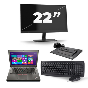 Lenovo ThinkPad X250 - Intel Core i7-5e Generatie - 12 inch - 8GB RAM - 256GB SSD - Windows 11 + 1x 22 inch Monitor