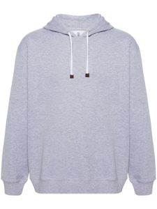 Brunello Cucinelli hoodie à effet chiné - Gris