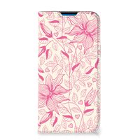 iPhone 14 Pro Max Smart Cover Pink Flowers - thumbnail