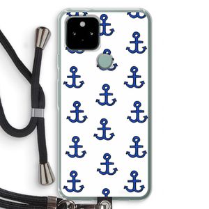 Ankers: Pixel 5 Transparant Hoesje met koord