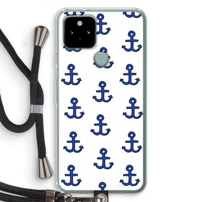 Ankers: Pixel 5 Transparant Hoesje met koord