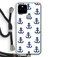 Ankers: Pixel 5 Transparant Hoesje met koord