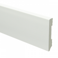 Watervaste kunststof Moderne plint 90x15 wit - lengte 240cm