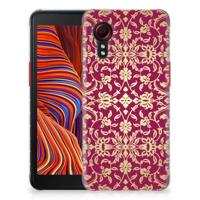 Siliconen Hoesje Samsung Galaxy Xcover 5 Barok Pink Siliconen Hoesje Samsung Galaxy Xcover 5 Barok Pink