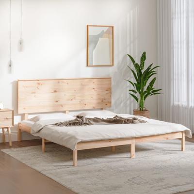 Bedframe zonder matras massief grenenhout 160x200 cm