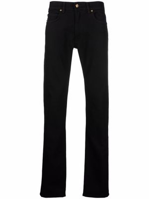 Versace jean slim à taille mi-haute - Noir