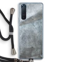 Grey Stone: Sony Xperia 5 II Transparant Hoesje met koord