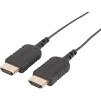 ednet HDMI Aansluitkabel HDMI-A-stekker, HDMI-A-stekker 2.00 m Zwart 84458 4K UHD, Extreem dun, Vergulde steekcontacten HDMI-kabel