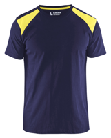 Blåkläder T-Shirt bicolour 33791042 | Marine/High-Vis Geel | Maat M - 7330509604182 Blåkläder T-Shirt bicolour 33791042 | Marine/High-Vis Geel | Maat M - 7330509604182