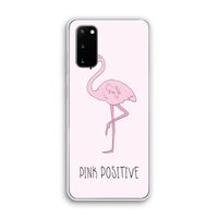 Pink positive: Samsung Galaxy S20 Transparant Hoesje