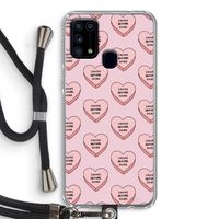 Chicks before dicks: Samsung Galaxy M31 Transparant Hoesje met koord