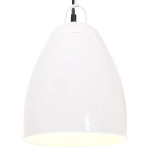 VidaXL Hanglamp industrieel rond 25 w e27 32 cm wit
