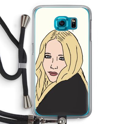 Mary Kate: Samsung Galaxy S6 Transparant Hoesje met koord