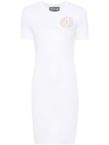 Versace Jeans Couture robe à logo imprimé - Blanc