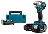 Makita DTW285RTJ Accu Slagmoersleutel 1/2" 280Nm 18V 5.0Ah in Mbox"
